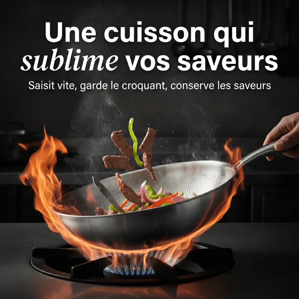 Wok 100% Titane Pur (28 cm) — TITANOX®