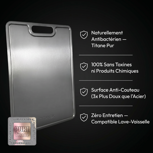 Planche de découpe en Titane Pur – TITANOX®