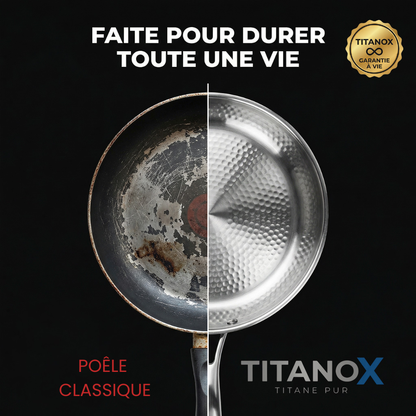 Titanox® — Poêle en Titane Pur | Sans PFAS