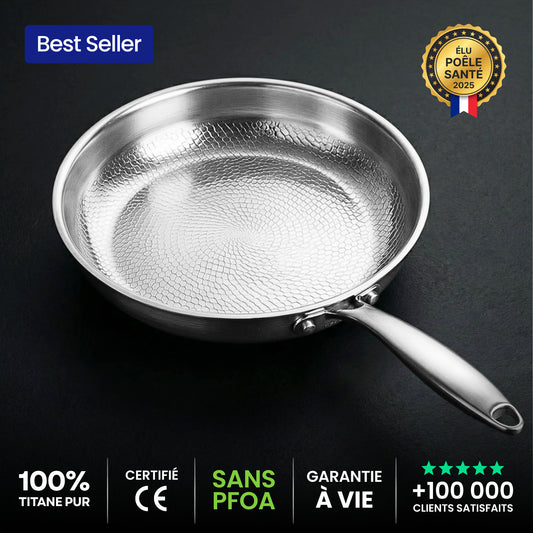 Poêle 100% Titane Pur — TITANOX® - photo 1