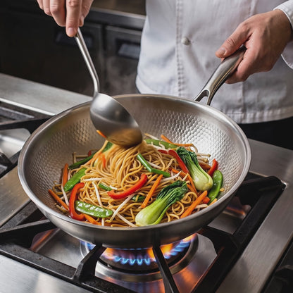 Wok 100% Titane Pur (28 cm) — TITANOX®